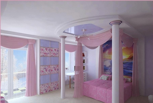 غرف بالون الوردى 2024